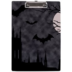 Halloween Background Halloween Scene A4 Acrylic Clipboard by Ket1n9