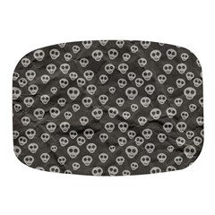 Skull Halloween Background Texture Mini Square Pill Box by Ket1n9