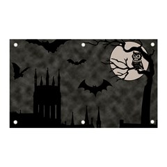 Halloween Background Halloween Scene Banner And Sign 5  X 3  by Ket1n9