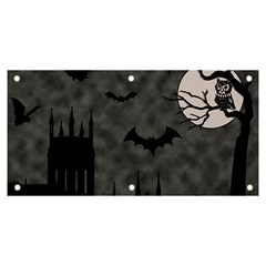 Halloween Background Halloween Scene Banner And Sign 6  X 3  by Ket1n9