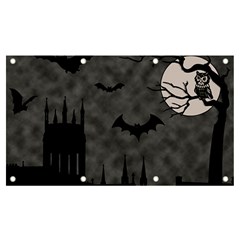 Halloween Background Halloween Scene Banner And Sign 7  X 4  by Ket1n9