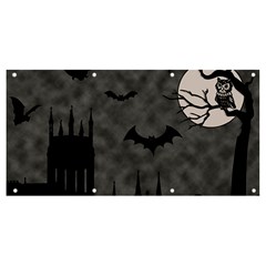 Halloween Background Halloween Scene Banner And Sign 8  X 4  by Ket1n9