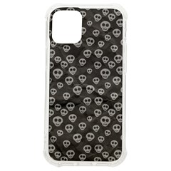 Skull Halloween Background Texture Iphone 12 Mini Tpu Uv Print Case	