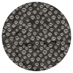 Skull Halloween Background Texture Round Trivet by Ket1n9