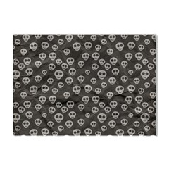 Skull Halloween Background Texture Crystal Sticker (a4) by Ket1n9