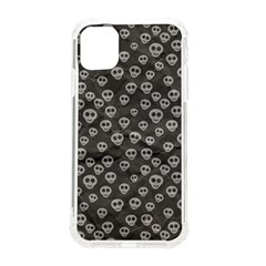 Skull Halloween Background Texture Iphone 11 Tpu Uv Print Case by Ket1n9