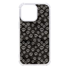 Skull Halloween Background Texture Iphone 13 Pro Tpu Uv Print Case by Ket1n9