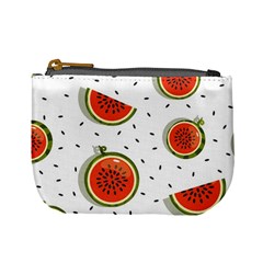 Seamless Background Pattern-with-watermelon Slices Mini Coin Purse by Ket1n9