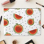 Seamless Background Pattern-with-watermelon Slices Cosmetic Bag (XL) Back