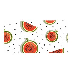 Seamless Background Pattern-with-watermelon Slices Satin Wrap 35  X 70  by Ket1n9