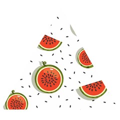 Seamless Background Pattern-with-watermelon Slices Wooden Puzzle Triangle by Ket1n9