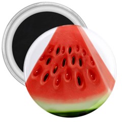 Seamless Background With Watermelon Slices 3  Magnets by Ket1n9