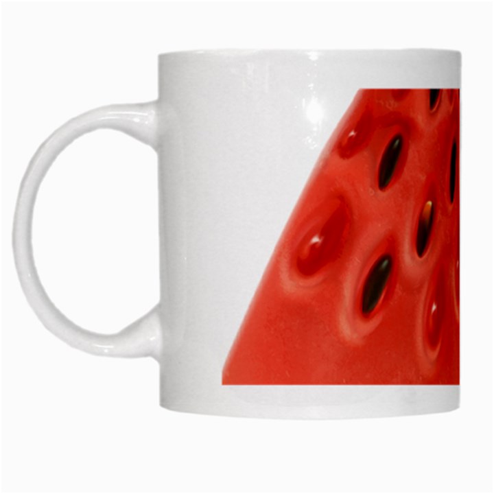 Seamless Background With Watermelon Slices White Mug