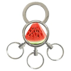 Seamless Background With Watermelon Slices 3-ring Key Chain by Ket1n9