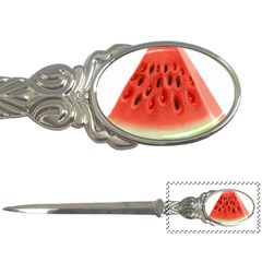 Seamless Background With Watermelon Slices Letter Opener by Ket1n9