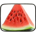 Seamless Background With Watermelon Slices Two Sides Fleece Blanket (Mini) 35 x27  Blanket Back