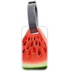 Seamless Background With Watermelon Slices Luggage Tag (two Sides) by Ket1n9