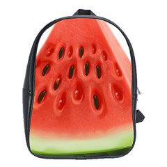 Seamless Background With Watermelon Slices School Bag (xl)