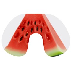 Seamless Background With Watermelon Slices Travel Neck Pillow by Ket1n9