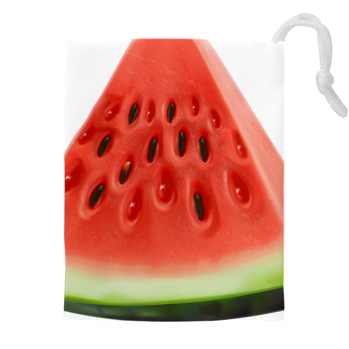 Seamless Background With Watermelon Slices Drawstring Pouch (5XL)