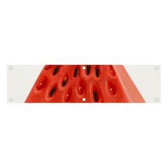 Seamless Background With Watermelon Slices Banner And Sign 4  X 1  by Ket1n9