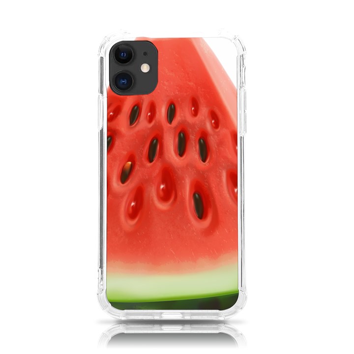 Seamless Background With Watermelon Slices iPhone 11 TPU UV Print Case