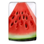 Seamless Background With Watermelon Slices Rectangular Glass Fridge Magnet (4 pack) Front