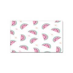 Fresh Watermelon Slices Texture Sticker Rectangular (100 Pack)