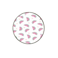 Seamless Background With Watermelon Slices Hat Clip Ball Marker by Ket1n9