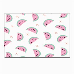 Watermelon Wallpapers  Creative Illustration And Patterns Postcard 4 x 6  (pkg Of 10) by Ket1n9