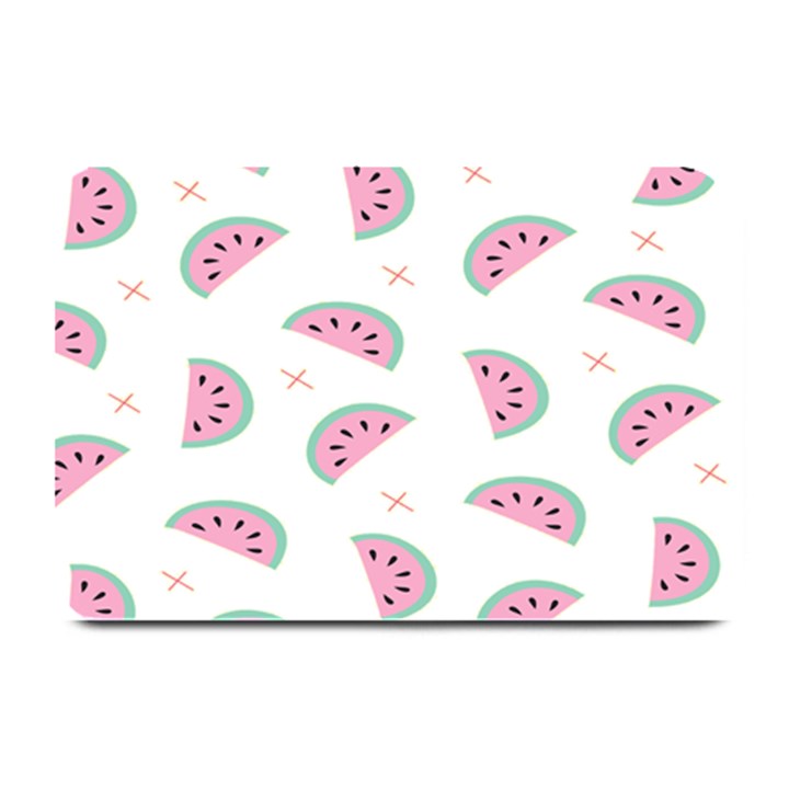 Seamless Background With Watermelon Slices Plate Mats