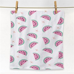 Fresh Watermelon Slices Texture Face Towel by Ket1n9