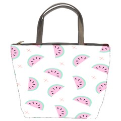 Watermelon Wallpapers  Creative Illustration And Patterns Bucket Bag by Ket1n9