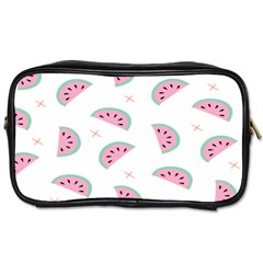 Seamless Background With Watermelon Slices Toiletries Bag (two Sides) by Ket1n9