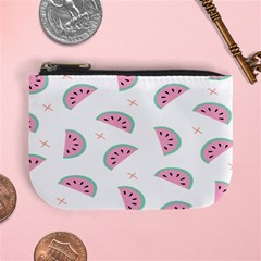 Fresh Watermelon Slices Texture Mini Coin Purse by Ket1n9