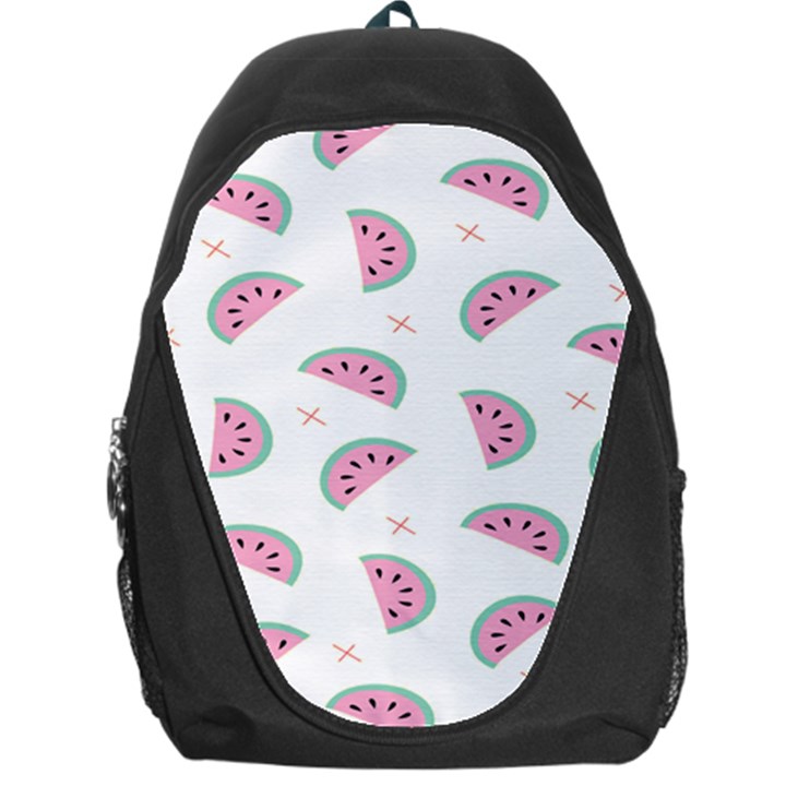 Seamless Background With Watermelon Slices Backpack Bag