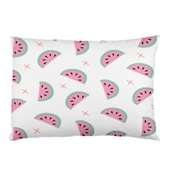 Fresh Watermelon Slices Texture Pillow Case (two Sides) by Ket1n9