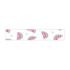 Fresh Watermelon Slices Texture Premium Plush Fleece Scarf (mini)