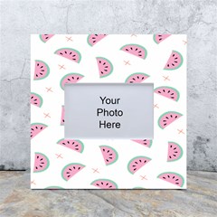 Fresh Watermelon Slices Texture White Box Photo Frame 4  X 6  by Ket1n9