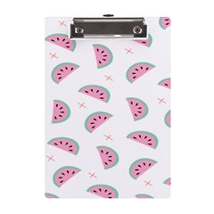 Fresh Watermelon Slices Texture A5 Acrylic Clipboard by Ket1n9