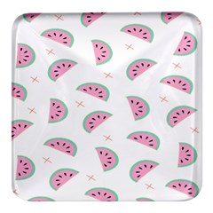 Watermelon Wallpapers  Creative Illustration And Patterns Square Glass Fridge Magnet (4 Pack) by Ket1n9