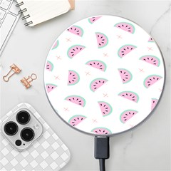 Fresh Watermelon Slices Texture Wireless Fast Charger(white) by Ket1n9