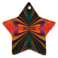 Casanova Abstract Art-colors Cool Druffix Flower Freaky Trippy Ornament (star) by Ket1n9