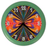 Casanova Abstract Art-colors Cool Druffix Flower Freaky Trippy Color Wall Clock Front