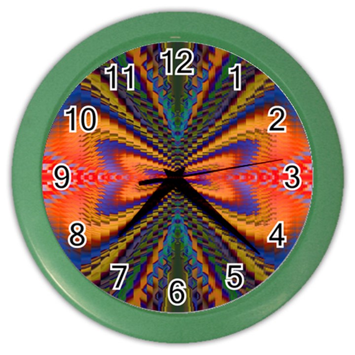 Casanova Abstract Art-colors Cool Druffix Flower Freaky Trippy Color Wall Clock