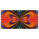 Casanova Abstract Art-colors Cool Druffix Flower Freaky Trippy Banner and Sign 4  x 2  Front