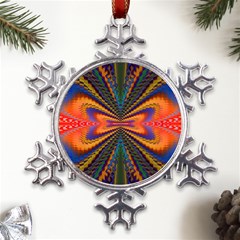 Casanova Abstract Art-colors Cool Druffix Flower Freaky Trippy Metal Large Snowflake Ornament by Ket1n9