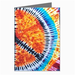 Tie Dye Peace Sign Greeting Card by Ket1n9