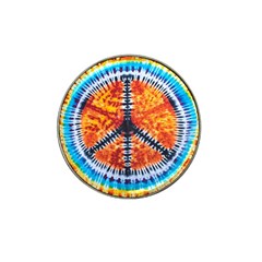 Tie Dye Peace Sign Hat Clip Ball Marker (10 Pack) by Ket1n9