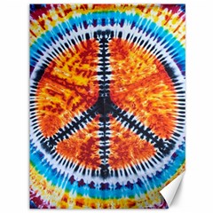 Tie Dye Peace Sign Canvas 36  X 48  by Ket1n9